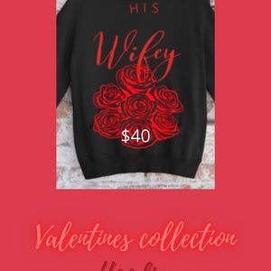 Wifey Black and Red Hoodie